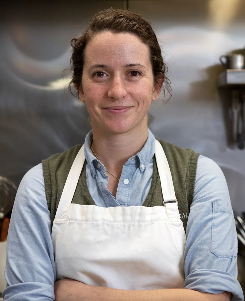 Chef Danielle, creator of Enjoy All Recipes, smiling in a warm and welcoming kitchen setting.