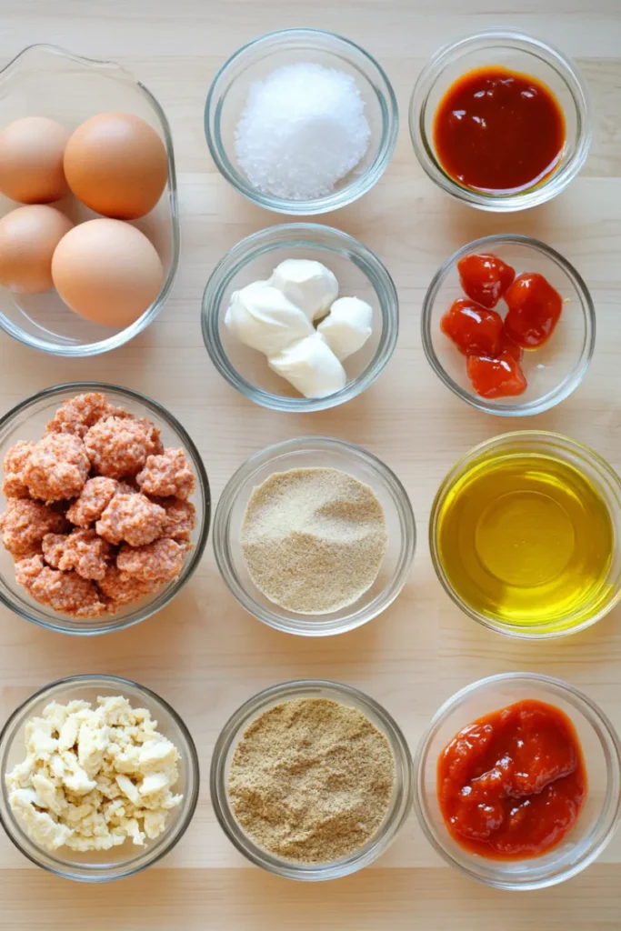 Spicy Chicken Patties​ Ingredients