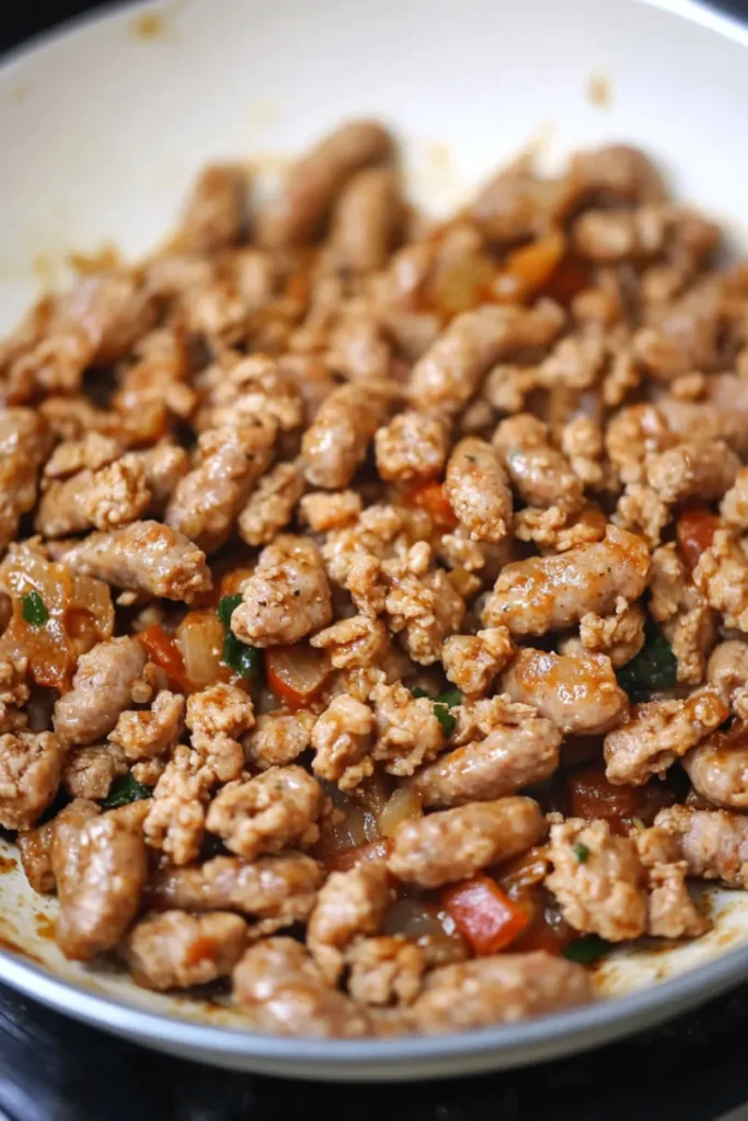 ground italian chicken sausage​ step 3