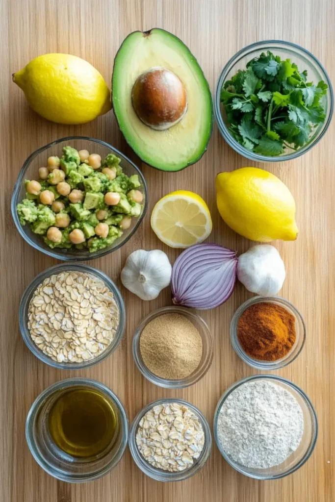 Baked Avocado Falafel Ingredients