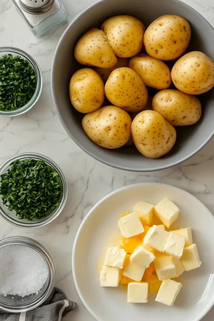 Slow Cooker Ranch Potatoes Ingredients